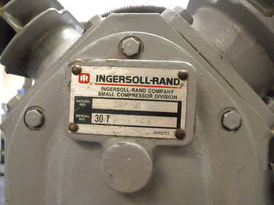 Ingersoll rand T30 242-5N air comp aluminum base wheels