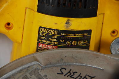 Dewalt DW378G 7-1/4