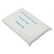 Disposable polyethylene white apron - 32W x 50L