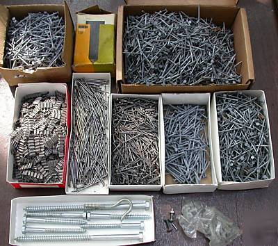 Big lot nails bolts & screws (galvanized finish) 17 lbs