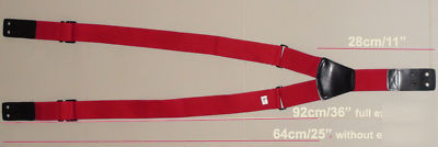 New fire retardant fireman braces suspenders size 