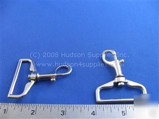 Swivel metal clip hook nickel style# 238-40-b (5 pcs)