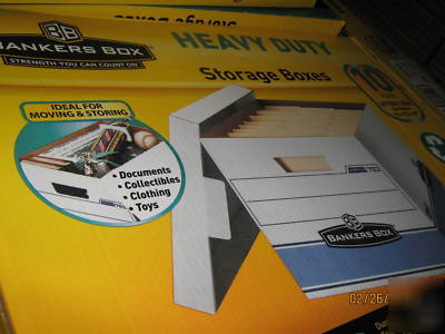 Bankers box heavy duty storage boxes 10 count 10X12X15