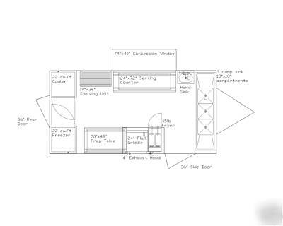 8'X16' concession trailer- custom built