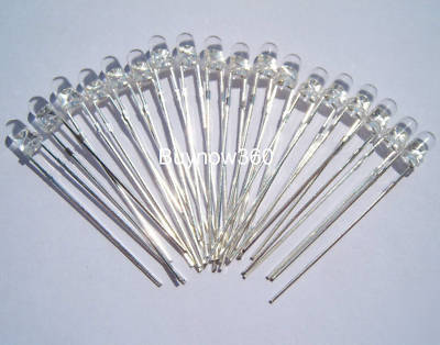 200 pcs 3MM red led lamp ultra bright 200 free resistor