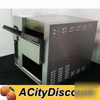 Deli bakery conveyor bagel bun bread toaster warmer