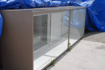 Display showcase & matching register fixtures-used