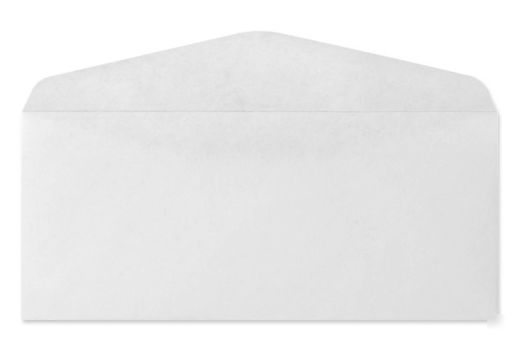 Lot of 500 white wove 4 x 9 business envelopes #10 1/2