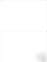 200 self adhesive shipping labels-2 per sheet-8.5 x 11