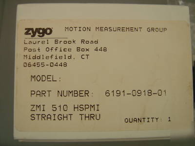 Zygo, zmi-510 displacement measuring interferometer hds