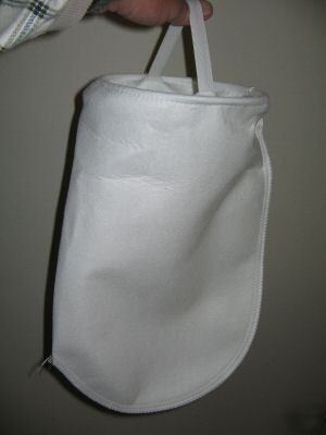 Lot of two (2) 10 micron polyester filter bags (wvo)