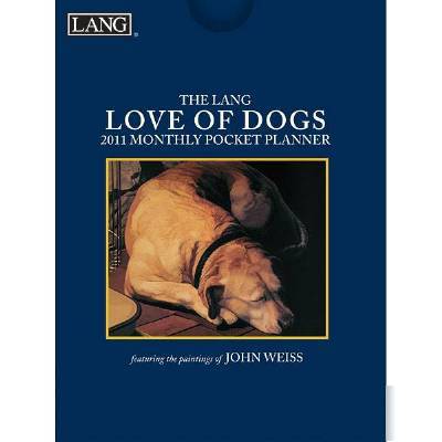 Love of dogs john weiss 2011 monthly pocket planner lg