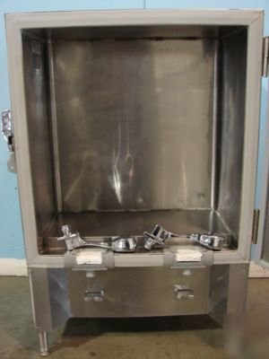 Silver king two head refrigerated milk dispenser w/legs