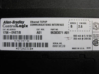 Ab controllogix 1756-L55M14 rack loaded w/io, very nice