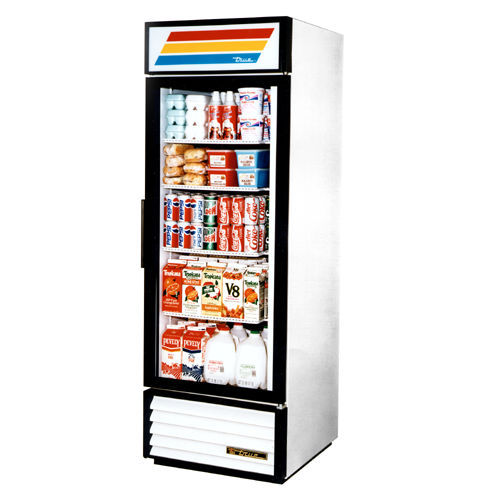 True gdm-23 glass door merchandiser, reach-in refrigera