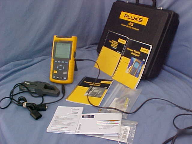 Fluke 43 power quality analyzer with probe nice