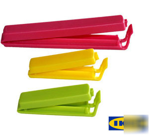 Ikea kitchen food container plastic sealer clip x 3