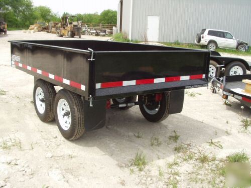 New sure trac hydraulic dump trailer 7000# 6X10 tandem