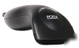 Pos-x vline led entry level usb barcode scanner black 