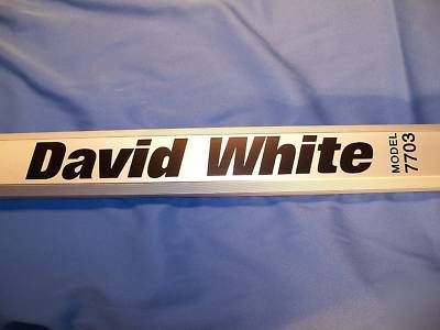 New david white survey 9 foot aluminum grade rod * *