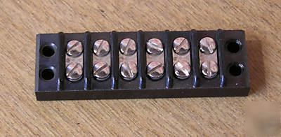 Qty 8: barrier terminal block strip 6 pairs >freeship<