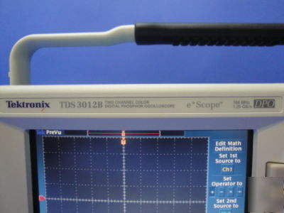 Tektronix tds 3012B- 2 channel phosphor oscilloscope