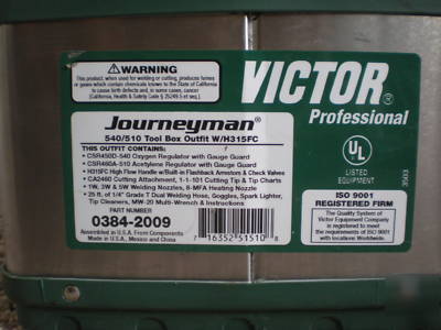 Victor professional journeyman 540/510 outfit w/H315FC