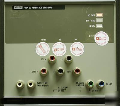 Fluke 732A lab dc reference standard, nist-certified