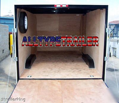 New enclosed motorcycle atv toy hauler utility trailer