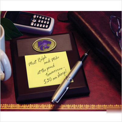 Kansas state university memo pad holder