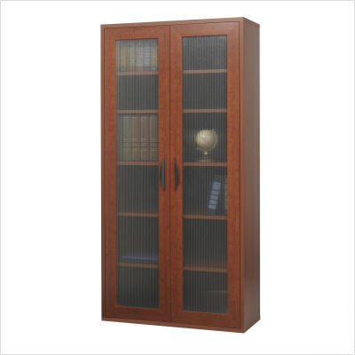 Apres modular storage tall cabinet finish: mahogany