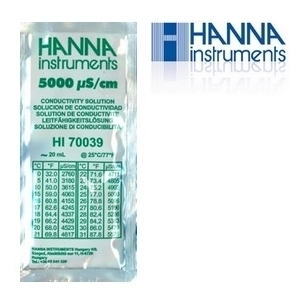 Hi 70039 conductivity solution,. 5000 Âµs/cm @ 25Â°c/77Â°f