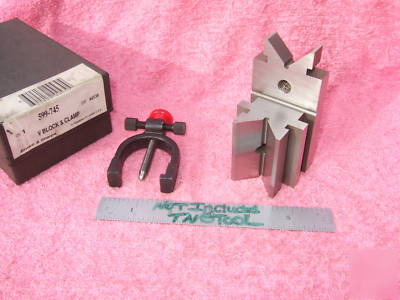 V-block & clamp brown&sharpe no.745 toolmaker machinist