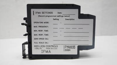 Red lion IFMA0035 freq to analog dinrail converter G6
