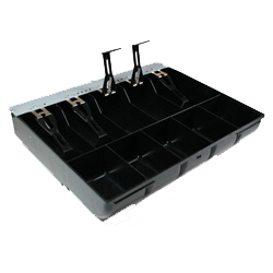 New cash register 5 bill / 5 coin cash till - black - 