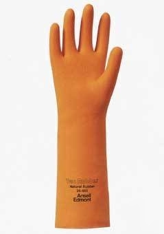 Ansell healthcare tan rubber premium gloves, : 115607