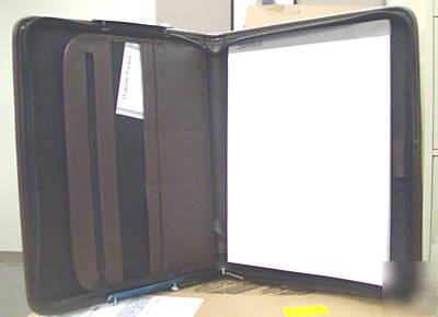 Pad folio pad holder with zipper
