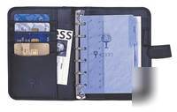 Collins rochester black leather pocket 2010 organiser