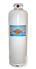New 100 lb propane tank 25 gallon capacity flame king 