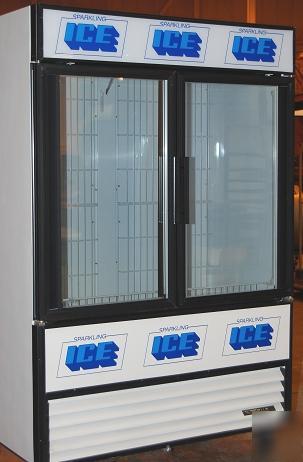 New true 2-glass door ice merchandiser, 