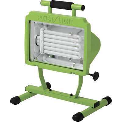 Portable worklight 65 w fluorescent single bulb