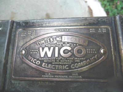 Vintage wico ek magnito hit & miss engine s/n 074163