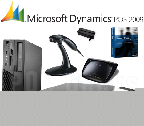 2 station microsoft point of sale retail pos system