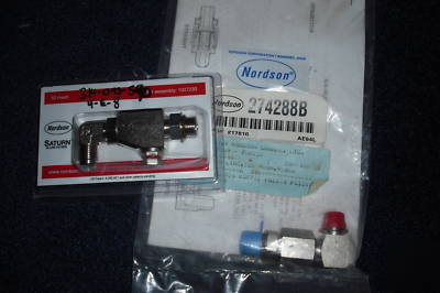Lot of nordson gluer parts nozzles valves filters etc