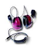 New oem motorola receive only dual muff hardhat headset