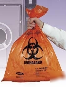 Tufpak autoclavable biohazard bags, 2.0 mil 14220-048