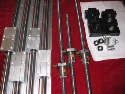2 sbr sets +4 ballscrews RM1605+4BK/BF12 +4 couplers 